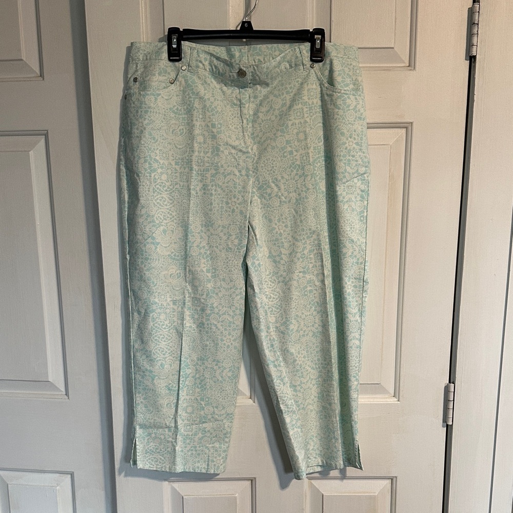 Ruby Rd Cropped Pants Size 16w - image 1